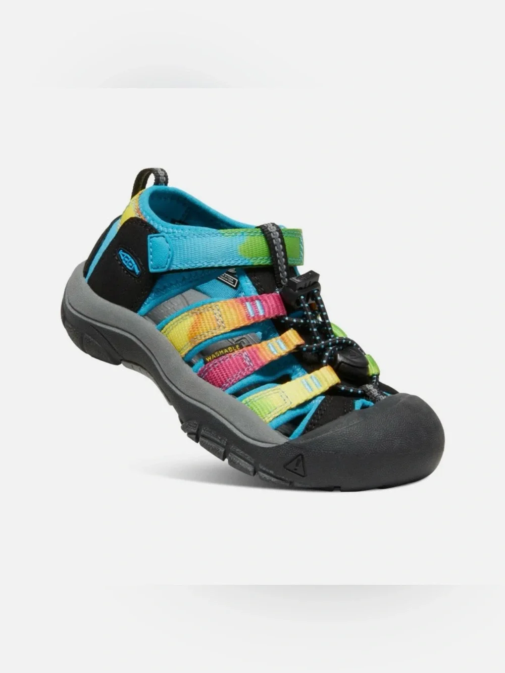 Keen Little Kids' Newport H2 Rainbow Tie Dye Sz 2